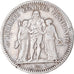 Moneta, Francia, Hercule, 5 Francs, 1848, Paris, MB+, Argento, KM:756.1