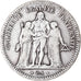 Moneta, Francia, Hercule, 5 Francs, 1848, Paris, MB, Argento, KM:756.1