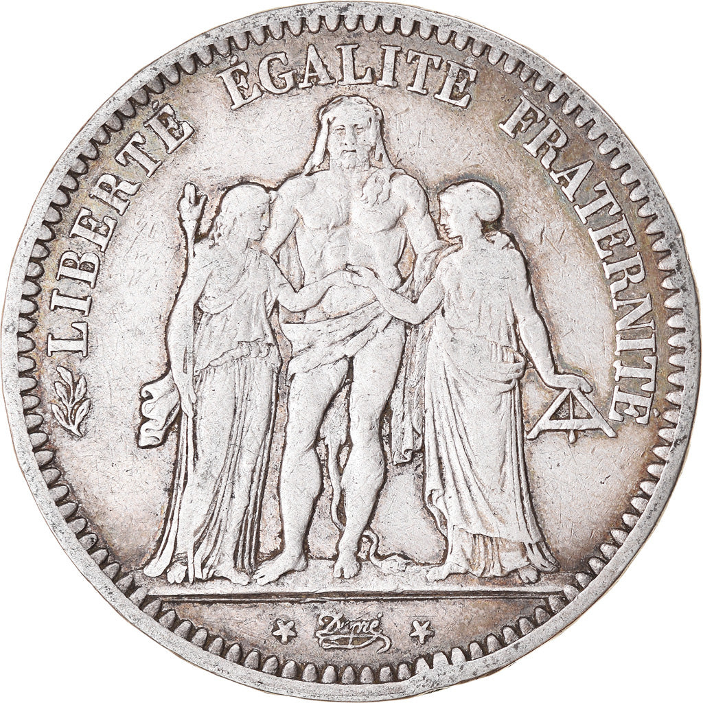 Monnaie, France, Hercule, 5 Francs, 1848, Paris, TB+, Argent, Gadoury:683