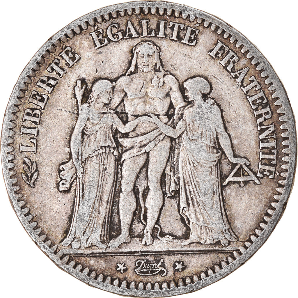 Monnaie, France, Hercule, 5 Francs, 1848, Paris, TB+, Argent, Gadoury:683