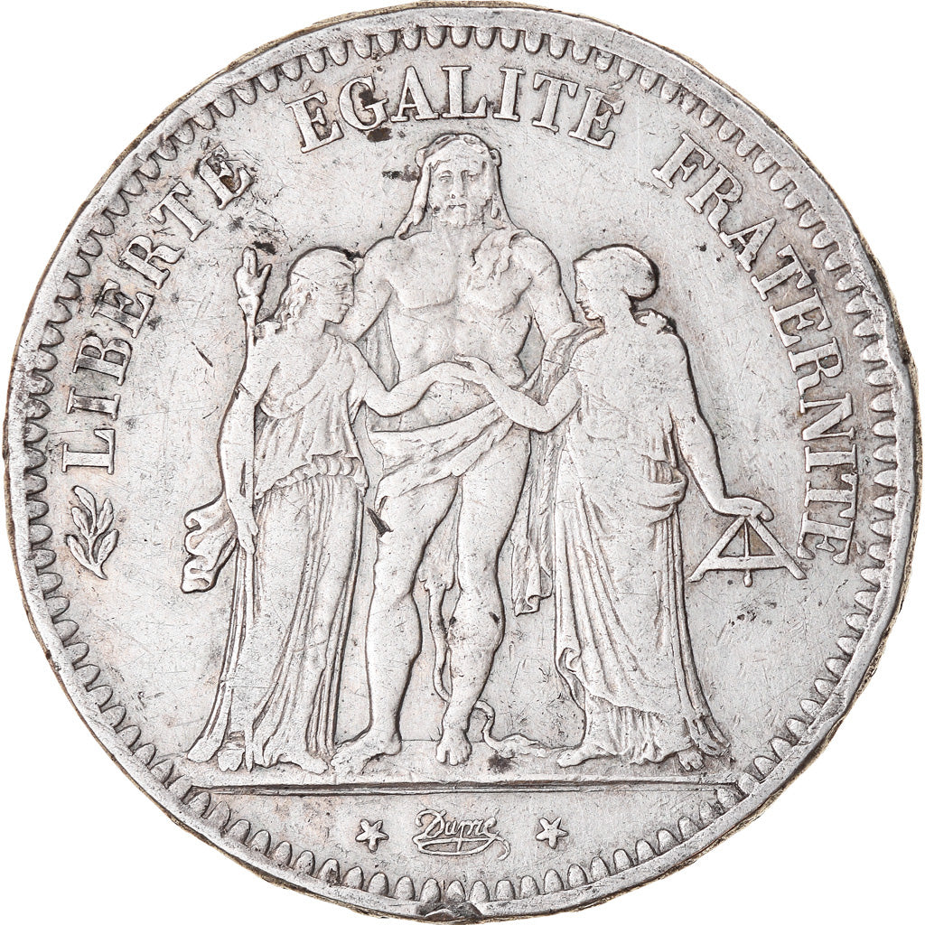 Monnaie, France, Hercule, 5 Francs, 1848, Paris, TB+, Argent, Gadoury:683