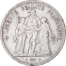 Monnaie, France, Hercule, 5 Francs, 1848, Paris, TB+, Argent, Gadoury:683