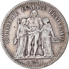 Coin, France, Hercule, 5 Francs, 1849, Strasbourg, VF(20-25), Silver, KM:756.2