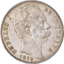 Monnaie, Italie, Umberto I, 5 Lire, 1879, Rome, TB+, Argent, KM:20