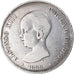 Münze, Spanien, Alfonso XIII, 5 Pesetas, 1888, Madrid, S+, Silber, KM:689
