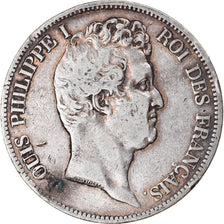 Coin, France, Louis-Philippe, 5 Francs, 1830, Paris, VF(20-25), Silver