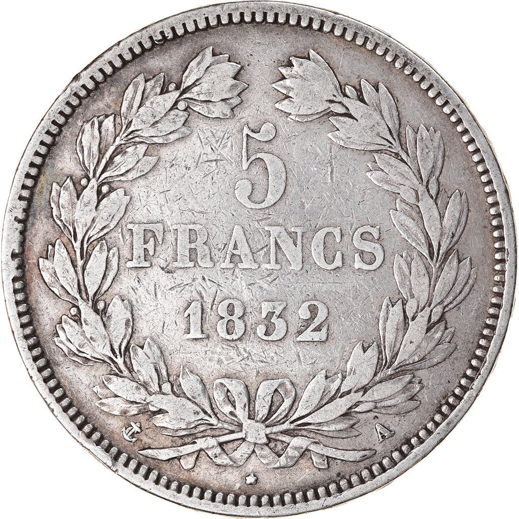 Monnaie, France, Louis-Philippe, 5 Francs, 1832, Paris, TB+, Argent