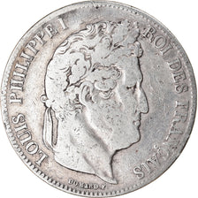 Monnaie, France, Louis-Philippe, 5 Francs, 1838, Lille, TB+, Argent