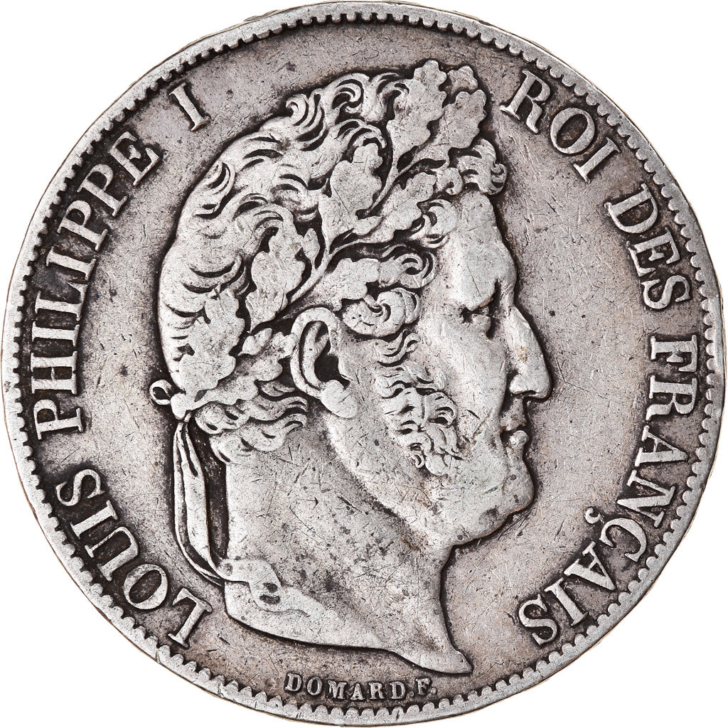 Coin, France, Louis-Philippe, 5 Francs, 1847, Paris, VF(30-35), Silver