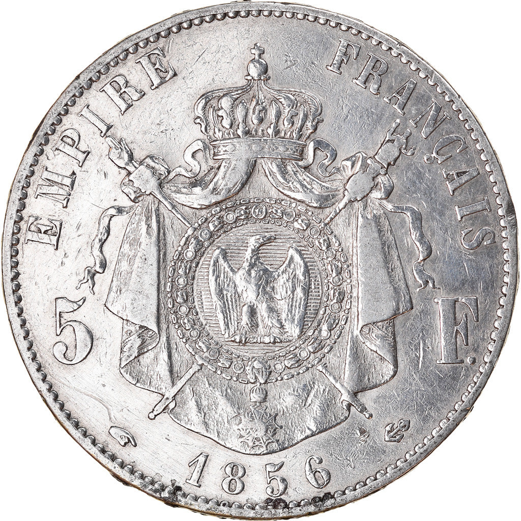 Coin, France, Napoleon III, Napoléon III, 5 Francs, 1856, Paris, VF(20-25)