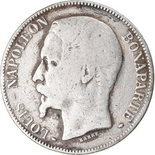 Monnaie, France, Napoléon III, 5 Francs, 1852, Paris, B+, Argent, Gadoury:726