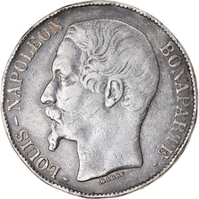 Munten, Frankrijk, Napoléon III, 5 Francs, 1852, Paris, FR+, Zilver, KM:773.1