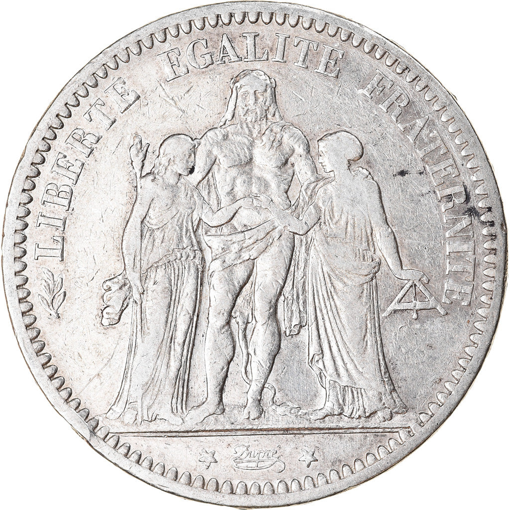 Coin, France, Hercule, 5 Francs, 1873, Paris, EF(40-45), Silver, KM:820.1