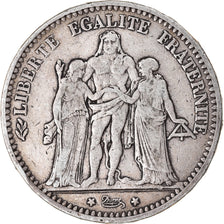Coin, France, Hercule, 5 Francs, 1873, Bordeaux, VF(30-35), Silver, KM:820.2