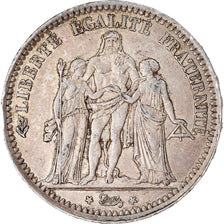 Coin, France, Hercule, 5 Francs, 1873, Paris, VF(20-25), Silver, KM:820.1