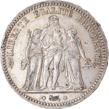 Moneta, Francia, Hercule, 5 Francs, 1873, Paris, BB, Argento, KM:820.1