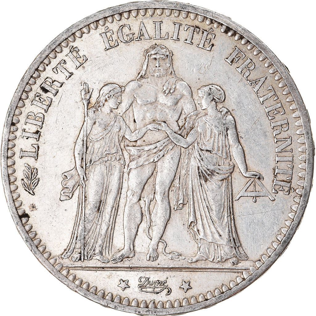 Coin, France, Hercule, 5 Francs, 1873, Paris, EF(40-45), Silver, KM:820.1