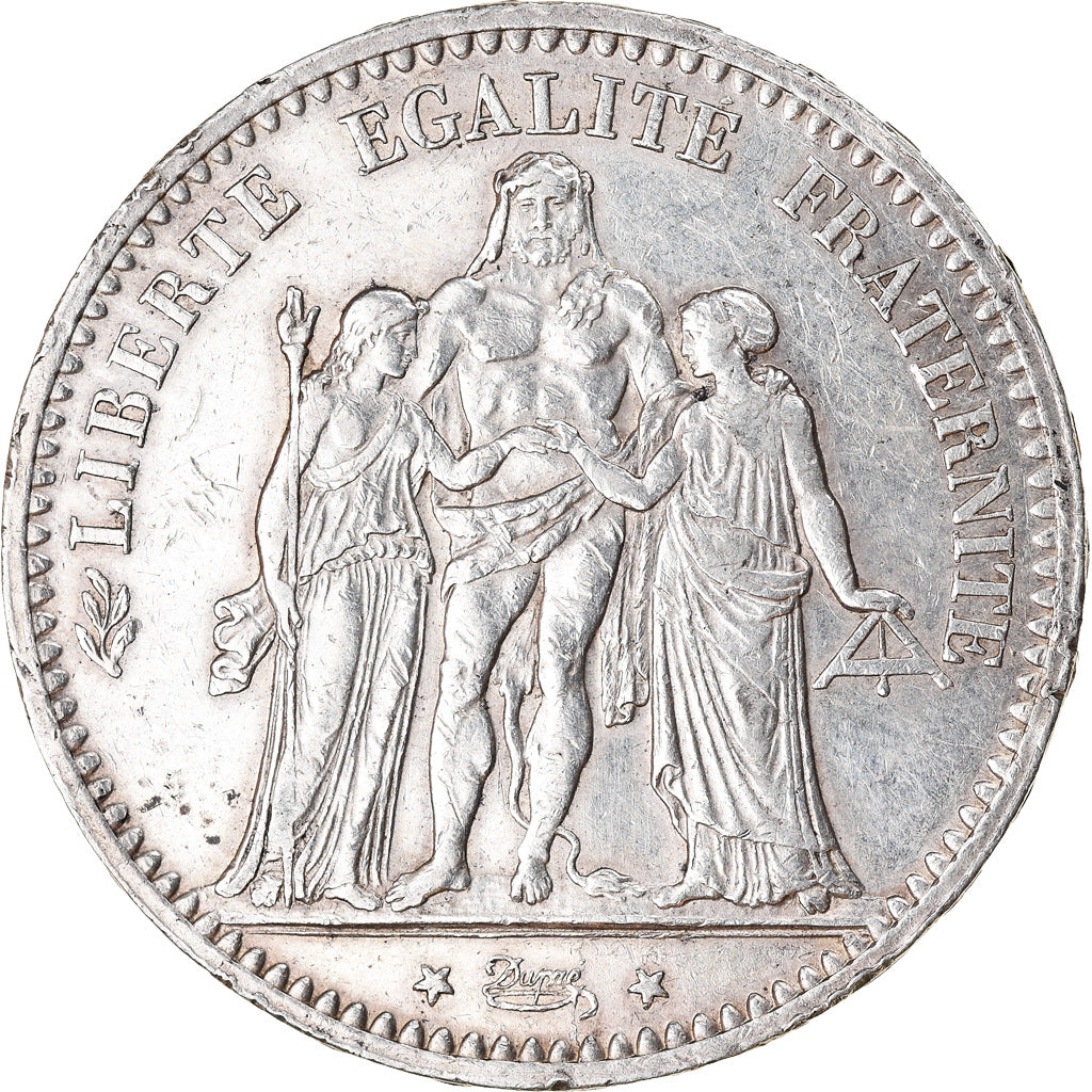 Coin, France, Hercule, 5 Francs, 1873, Paris, AU(55-58), Silver, KM:820.1