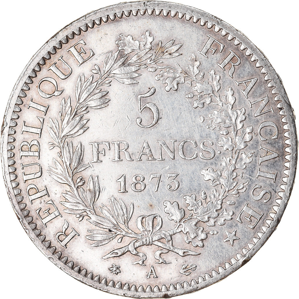 Coin, France, Hercule, 5 Francs, 1873, Paris, AU(55-58), Silver, KM:820.1
