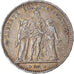 Monnaie, France, Hercule, 5 Francs, 1874, Paris, TTB, Argent, Gadoury:745a