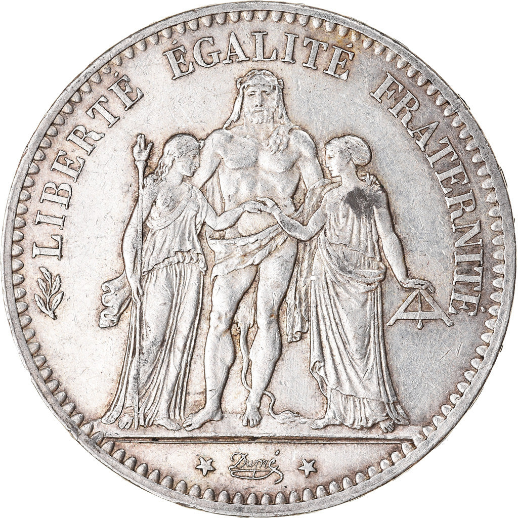 Monnaie, France, Hercule, 5 Francs, 1876, Paris, TTB, Argent, Gadoury:745a