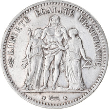 Coin, France, Hercule, 5 Francs, 1875, Paris, VF(30-35), Silver, KM:820.1