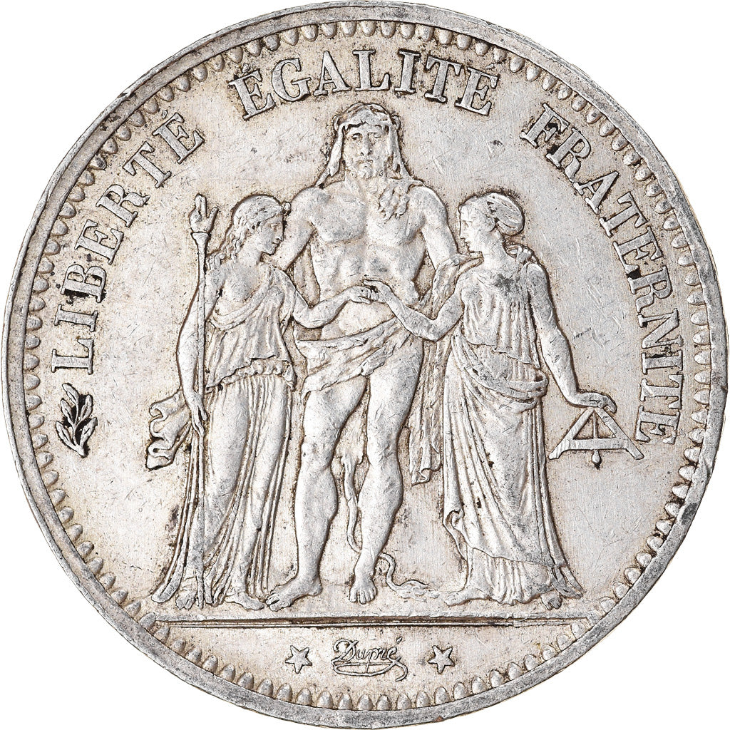 Monnaie, France, Hercule, 5 Francs, 1875, Paris, TTB, Argent, Gadoury:745a