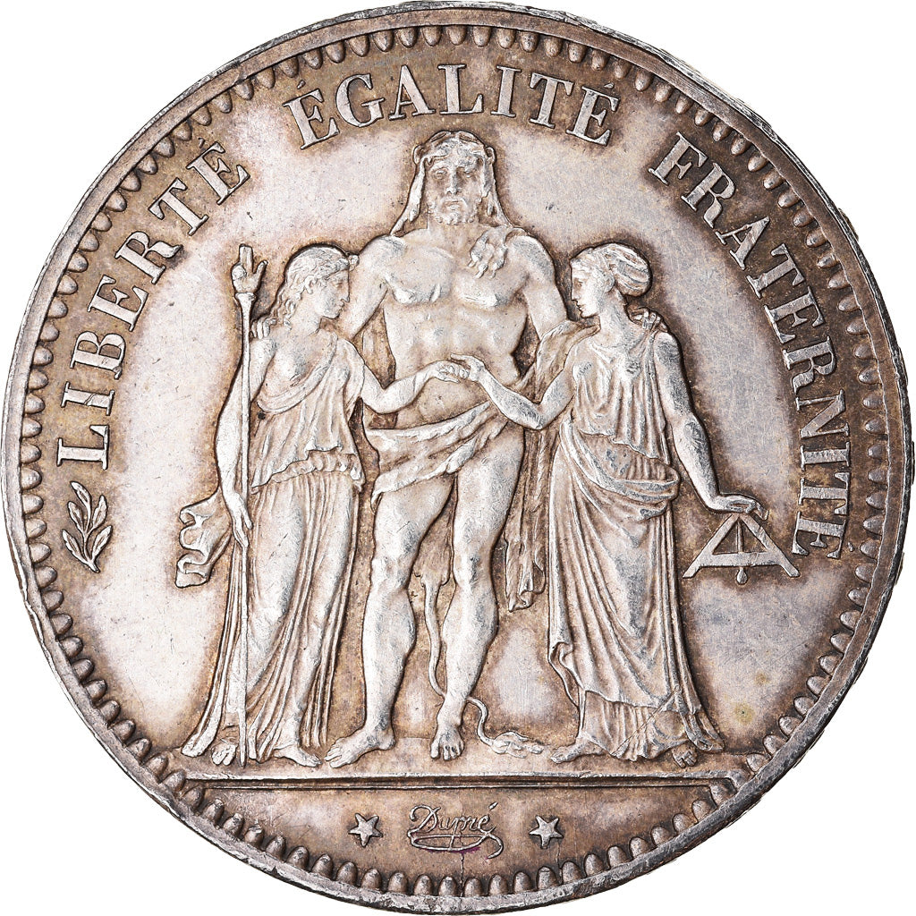 Coin, France, Hercule, 5 Francs, 1875, Paris, AU(55-58), Silver, KM:820.1