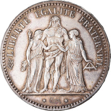 Coin, France, Hercule, 5 Francs, 1875, Paris, AU(55-58), Silver, KM:820.1