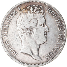Coin, France, Louis-Philippe, 5 Francs, 1831, Rouen, VF(30-35), Silver