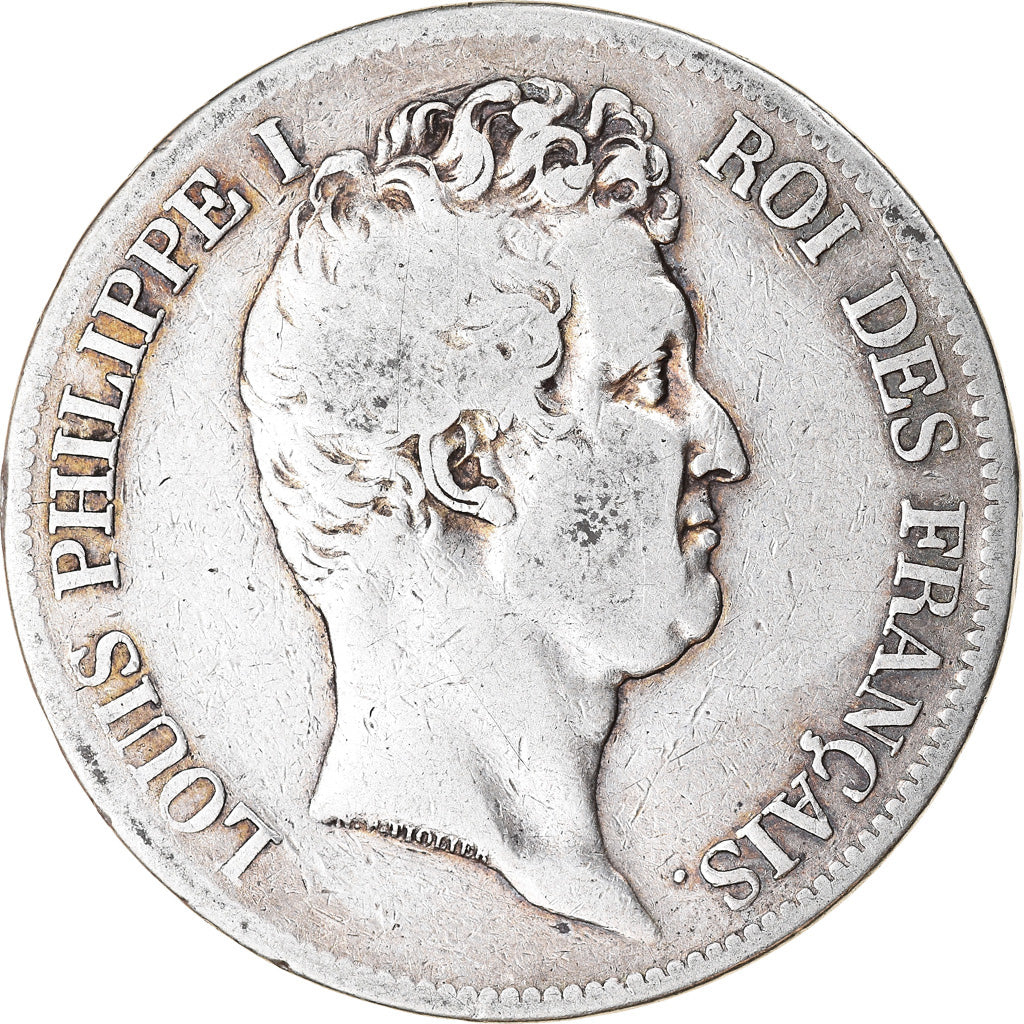 Moneta, Francia, Louis-Philippe, 5 Francs, 1831, Lille, MB, Argento, KM:735.13