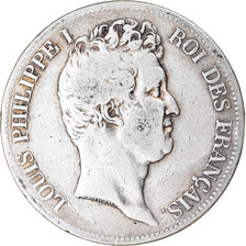 Moneta, Francia, Louis-Philippe, 5 Francs, 1831, Lille, MB, Argento, KM:735.13