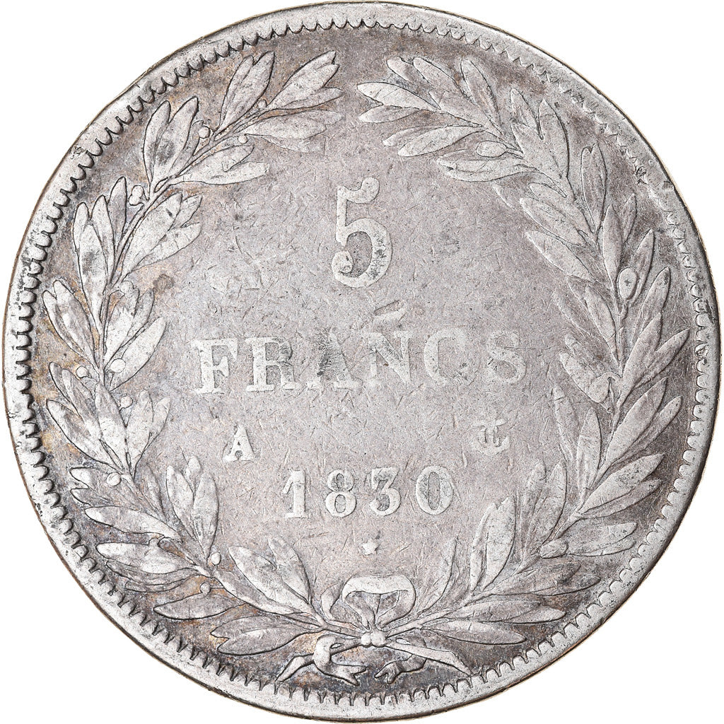 Moneta, Francja, Louis-Philippe, 5 Francs, 1830, Paris, Tranche en relief