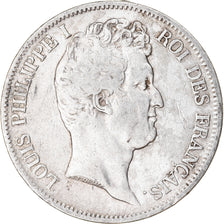Coin, France, Louis-Philippe, 5 Francs, 1831, Rouen, VF(20-25), Silver