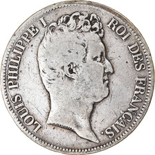 Monnaie, France, Louis-Philippe, 5 Francs, 1831, Paris, TB, Argent, Gadoury:676