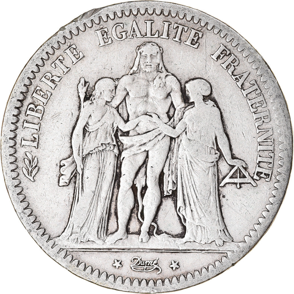 Coin, France, Hercule, 5 Francs, 1848, Paris, VF(20-25), Silver, KM:756.1