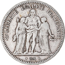 Münze, Frankreich, Hercule, 5 Francs, 1848, Paris, S, Silber, KM:756.1