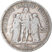 Moneta, Francja, Hercule, 5 Francs, 1849, Paris, F(12-15), Srebro, KM:756.1