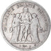 Moneta, Francia, Hercule, 5 Francs, 1849, Paris, B+, Argento, KM:756.1