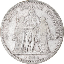 Monnaie, France, Hercule, 5 Francs, 1849, Paris, TB, Argent, Gadoury:683