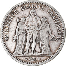 Münze, Frankreich, Hercule, 5 Francs, 1849, Paris, S, Silber, KM:756.1