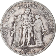 Münze, Frankreich, Hercule, 5 Francs, 1849, Paris, S, Silber, KM:756.1