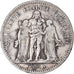 Münze, Frankreich, Hercule, 5 Francs, 1849, Paris, S, Silber, KM:756.1