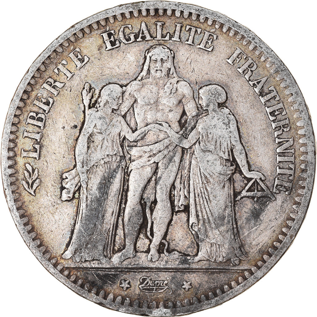 Coin, France, Hercule, 5 Francs, 1849, Paris, VF(20-25), Silver, KM:756.1