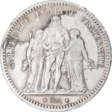 Münze, Frankreich, Hercule, 5 Francs, 1849, Paris, S+, Silber, KM:756.1