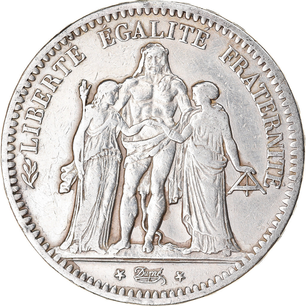 Coin, France, Hercule, 5 Francs, 1849, Paris, VF(30-35), Silver, KM:756.1