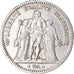 Moneta, Francia, Hercule, 5 Francs, 1849, Paris, MB+, Argento, KM:756.1