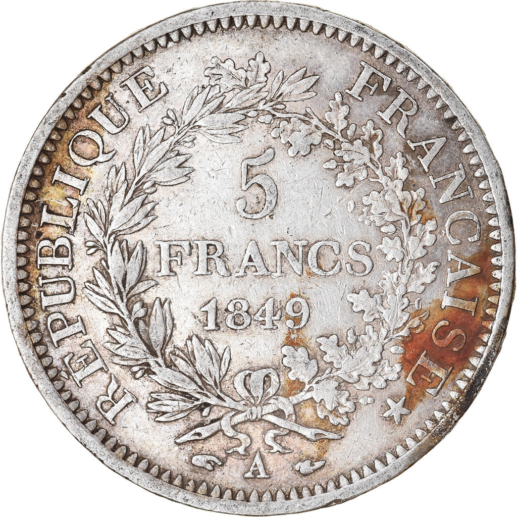 Monnaie, France, Hercule, 5 Francs, 1849, Paris, TB+, Argent, Gadoury:683