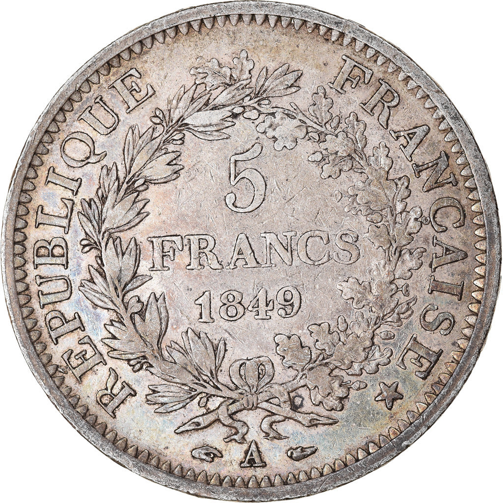 Monnaie, France, Hercule, 5 Francs, 1849, Paris, TB, Argent, Gadoury:683