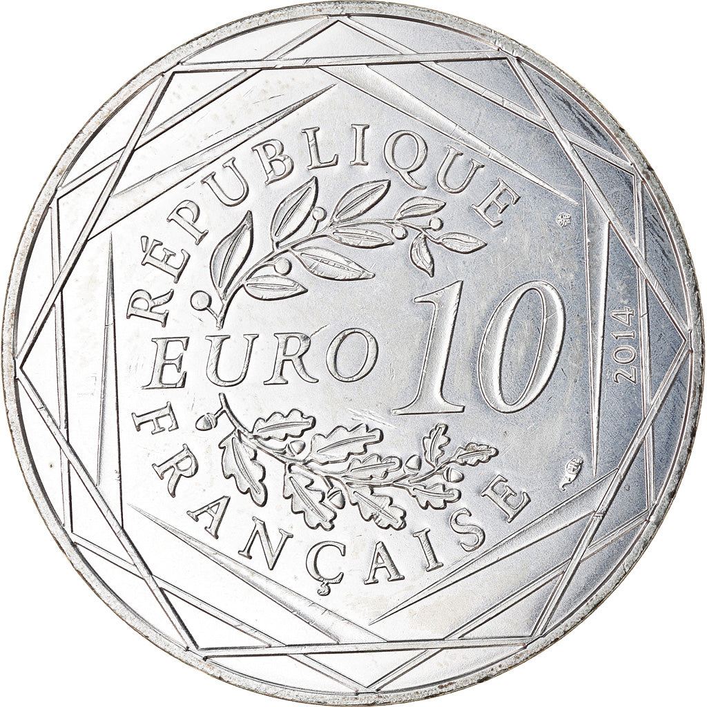 France, 10 Euro, 2014, Liberté, SUP, Argent, Gadoury:EU717